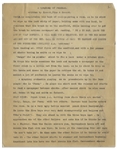 Moe Howard's Outline for ''Punch Drunks'', Then Entitled ''A Symphony of Punches / written by Howard, Fine & Howard'' -- 5pp. Outline With Moe's Annotation -- Very Good